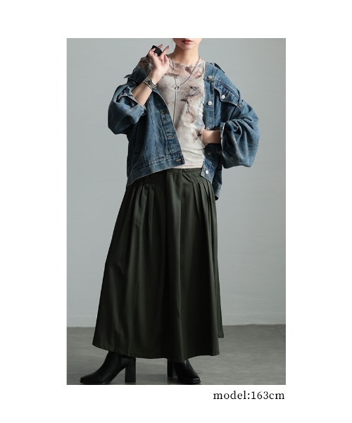 Sawa a la mode（サワアラモード）の「マーブル柄クルーネックチュールカットソー（Tシャツ/カットソー・レディース・ブラック/ピンク/ベージュ・FREE）」の10枚目の写真