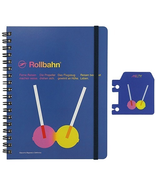 Rollbahn（ロルバーン）の「Giacomo Bagnara ロルバーン ポケット付メモL 2点セット（Giacomo Bagnara ロルバーン ブックマーク）（手帳/メモ帳・レディース・ブラック/ブルー/レッド/ホワイト/ライトブルー・FREE）」の4枚目の写真