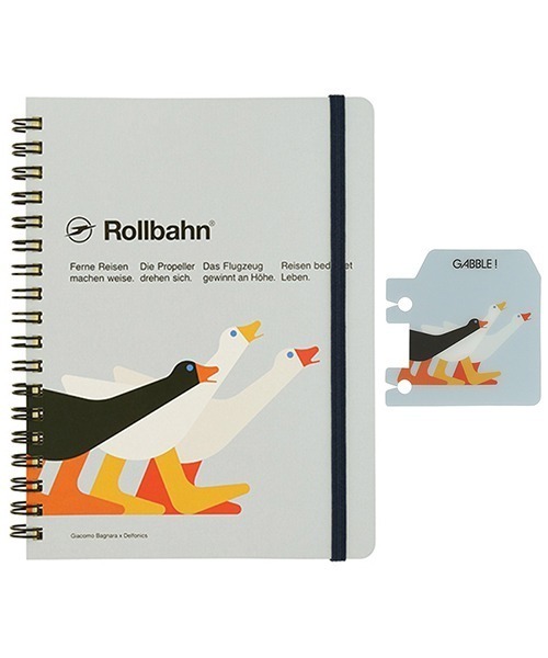 Rollbahn（ロルバーン）の「Giacomo Bagnara ロルバーン ポケット付メモL 2点セット（Giacomo Bagnara ロルバーン ブックマーク）（手帳/メモ帳・レディース・ブラック/ブルー/レッド/ホワイト/ライトブルー・FREE）」の3枚目の写真