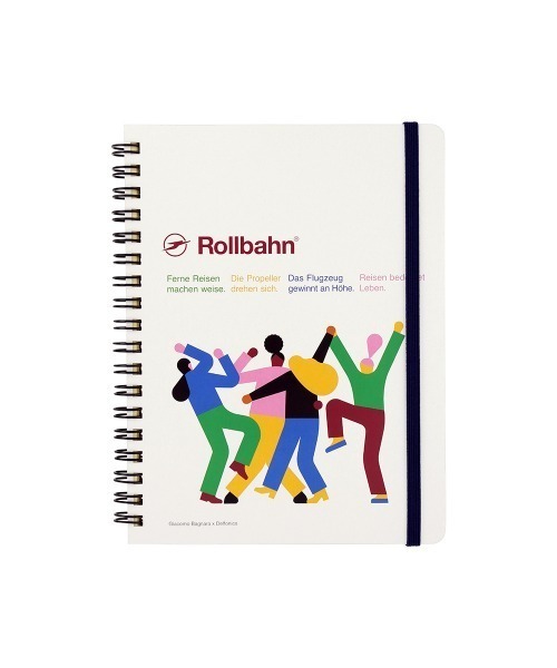 Rollbahn（ロルバーン）の「Giacomo Bagnara ロルバーン ポケット付メモL 2点セット（Giacomo Bagnara ロルバーン ブックマーク）（手帳/メモ帳・レディース・ブラック/ブルー/レッド/ホワイト/ライトブルー・FREE）」の6枚目の写真