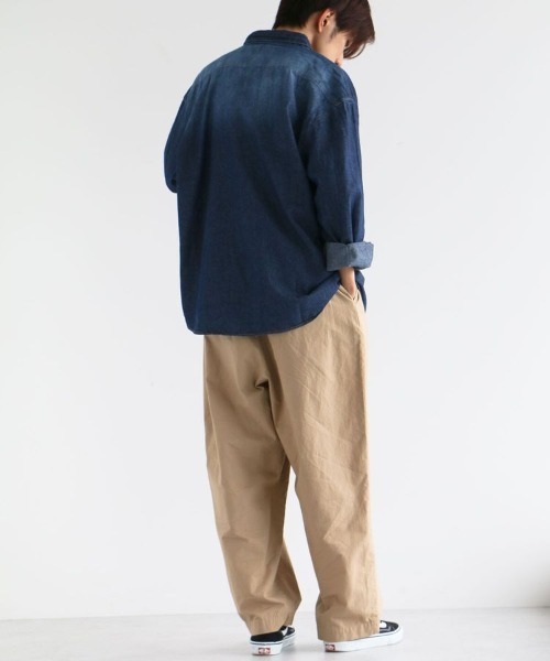 CRAFT STANDARD BOUTIQUE(クラフトスタンダードブティック)の「デニムワークシャツ(シャツ/ブラウス・メンズ・ライトインディゴブルー/ダークインディゴブルー・M/L/XL)」の13枚目の写真