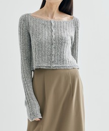 AKANE UTSUNOMIYA | 【AKANE UTSUNOMIYA/アカネウツノミヤ】WAN-FK09-1003/クロップドカーディガン(カーディガン/ボレロ)