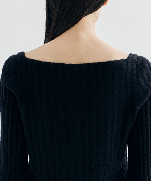 AKANE UTSUNOMIYA（アカネウツノミヤ）の「【AKANE UTSUNOMIYA/アカネウツノミヤ】WAN-FK09-1003/クロップドカーディガン（カーディガン/ボレロ・レディース・パープル/ブラック/グレー・FREE）」の13枚目の写真