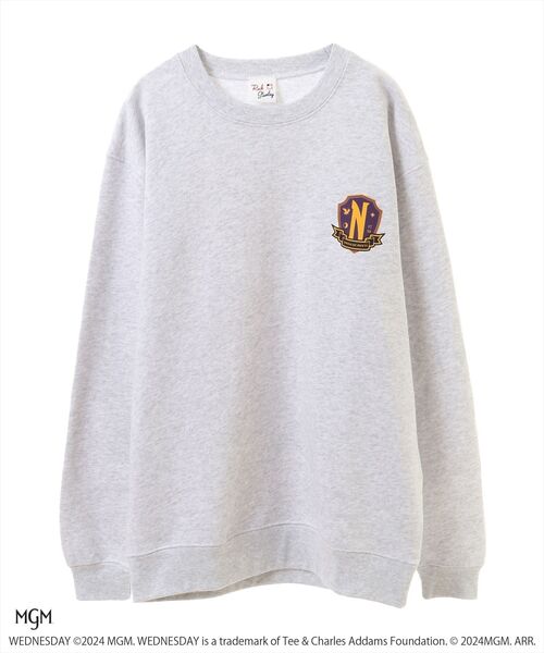 【美品】　大人気Needles ダークグリーン スウェット M モールス”ビッグシルエット刺繍スウェット（グリーン
