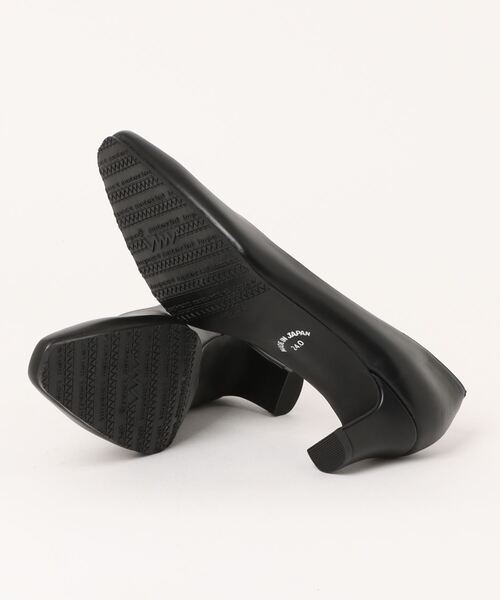 スクエアトゥ 5.5cmヒール 整うパンプス（パンプス）｜welleg（ウェレッグ）