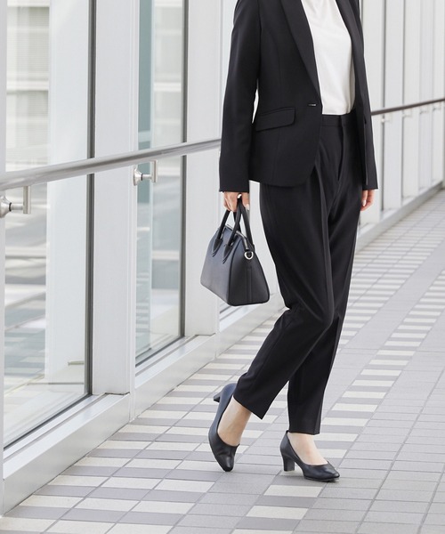 スクエアトゥ 5.5cmヒール 整うパンプス（パンプス）｜welleg（ウェレッグ）