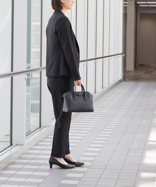 スクエアトゥ 5.5cmヒール 整うパンプス（パンプス）｜welleg（ウェレッグ）