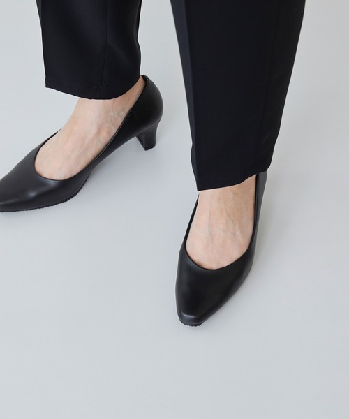 スクエアトゥ 5.5cmヒール 整うパンプス（パンプス）｜welleg（ウェレッグ）