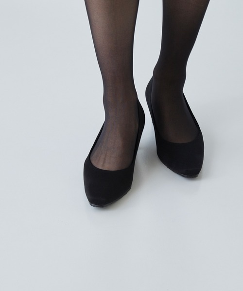 スクエアトゥ 5.5cmヒール 整うパンプス（パンプス）｜welleg（ウェレッグ）
