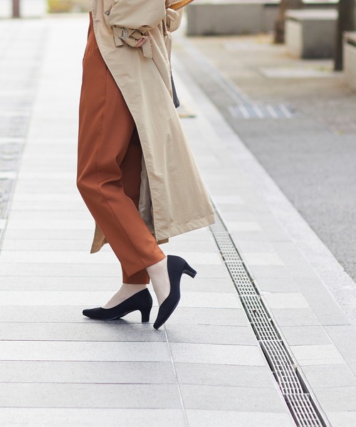 スクエアトゥ 5.5cmヒール 整うパンプス（パンプス）｜welleg（ウェレッグ）