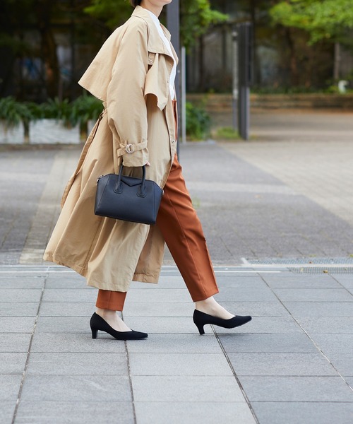 スクエアトゥ 5.5cmヒール 整うパンプス（パンプス）｜welleg（ウェレッグ）