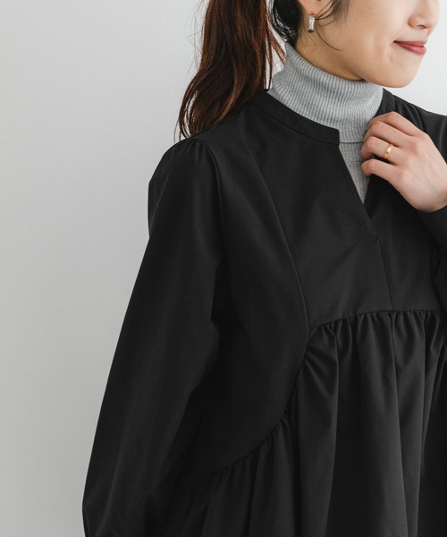 F by ROSSO(エフバイロッソ)の「F by ROSSO ウォッシャブルシアーリブタートルニット(ニット/セーター・レディース・ブルー/チャコールグレー/イエロー/ライトグレー/ピンク・FREE)」の3枚目の写真