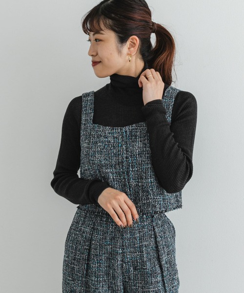 F by ROSSO(エフバイロッソ)の「F by ROSSO ウォッシャブルシアーリブタートルニット(ニット/セーター・レディース・ブルー/チャコールグレー/イエロー/ライトグレー/ピンク・FREE)」の12枚目の写真