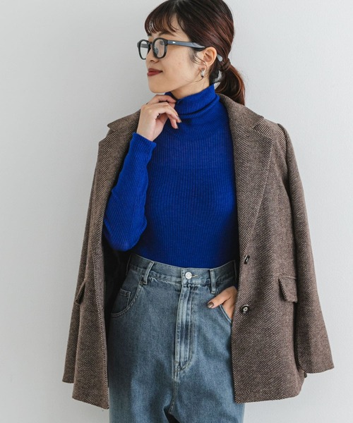 F by ROSSO(エフバイロッソ)の「F by ROSSO ウォッシャブルシアーリブタートルニット(ニット/セーター・レディース・ブルー/チャコールグレー/イエロー/ライトグレー/ピンク・FREE)」の16枚目の写真