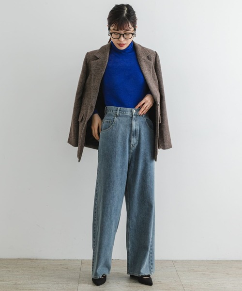 F by ROSSO(エフバイロッソ)の「F by ROSSO ウォッシャブルシアーリブタートルニット(ニット/セーター・レディース・ブルー/チャコールグレー/イエロー/ライトグレー/ピンク・FREE)」の20枚目の写真