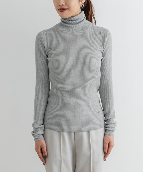 F by ROSSO(エフバイロッソ)の「F by ROSSO ウォッシャブルシアーリブタートルニット(ニット/セーター・レディース・ブルー/チャコールグレー/イエロー/ライトグレー/ピンク・FREE)」の22枚目の写真