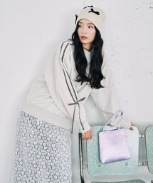 FREAK'S STORE | 限定展開　ベロア リボン ライン 裏起毛 スウェット プルオーバー(スウェット)