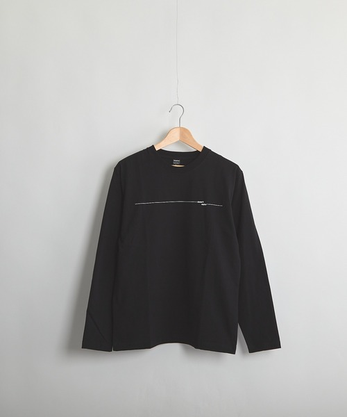 B'day(ビーデイ)の「ヘヴィウェイト天竺 プリント 長袖 クルーネック(Tシャツ/カットソー・レディース・ブラック/ホワイト/モスグリーン・LARGE/MEDIUM)」の2枚目の写真