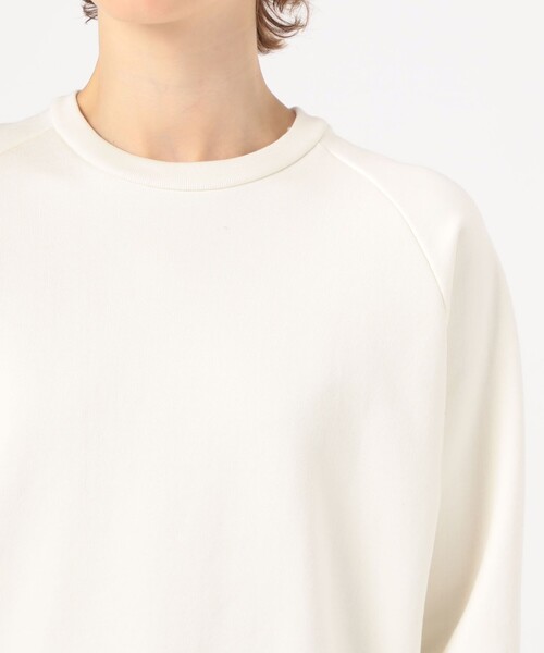 MACPHEE(マカフィー)の「バックパイルスエット クルーネックプルオーバー(スウェット・レディース・ホワイト/ブルー・S)」の7枚目の写真