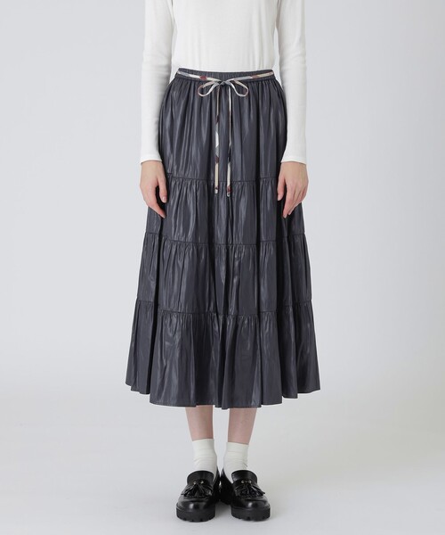 BLUE LABEL CRESTBRIDGE（ブルーレーベルクレストブリッジ）の「ブラングロッシーティアードスカート（スカート・レディース・ライトブルー/ダークネイビー/オレンジ・38/36）」の3枚目の写真