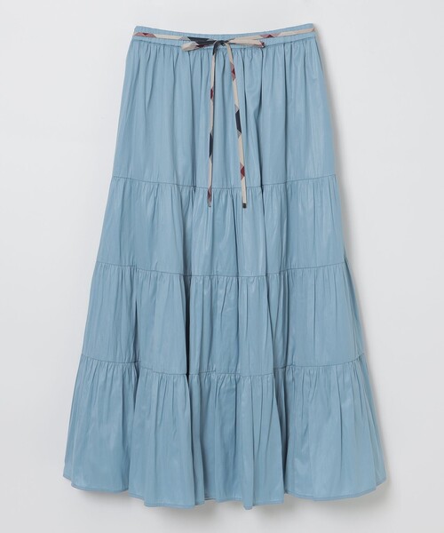 BLUE LABEL CRESTBRIDGE（ブルーレーベルクレストブリッジ）の「ブラングロッシーティアードスカート（スカート・レディース・ライトブルー/ダークネイビー/オレンジ・38/36）」の10枚目の写真