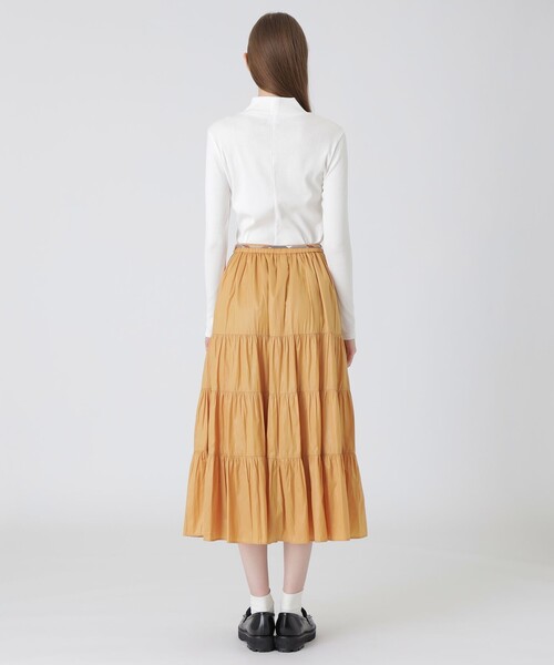 BLUE LABEL CRESTBRIDGE（ブルーレーベルクレストブリッジ）の「ブラングロッシーティアードスカート（スカート・レディース・ライトブルー/ダークネイビー/オレンジ・38/36）」の20枚目の写真