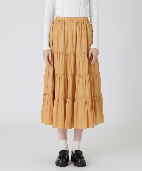 BLUE LABEL CRESTBRIDGE（ブルーレーベルクレストブリッジ）の「ブラングロッシーティアードスカート（スカート・レディース・ライトブルー/ダークネイビー/オレンジ・38/36）」の21枚目の写真