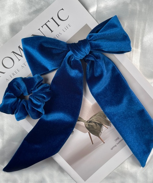 セール】フレンチベロアリボン / シュシュ & リボンセット（シュシュ