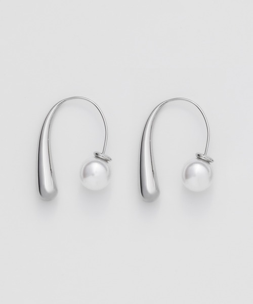 ciite' surgical stainless（シーテサージカルステンレス）の「【 金属アレルギー対応 】 パールフックピアス サージカルステンレス   (両耳用)（ピアス（両耳用）・レディース・ゴールド/シルバー・FREE）」の20枚目の写真