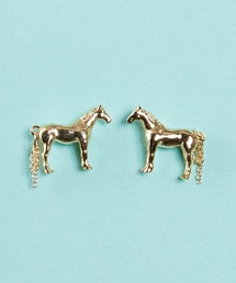 gargle（ガーグル）の「gargle ガーグル：アニマルシリーズ　馬　ホース　ピアス（ピアス（両耳用））」