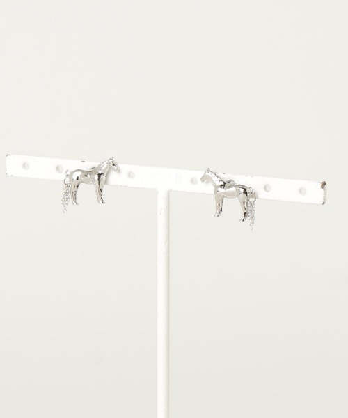 gargle(ガーグル)の「gargle ガーグル:アニマルシリーズ 馬 ホース ピアス(ピアス(両耳用)・レディース・シルバー/ゴールド・FREE)」の5枚目の写真