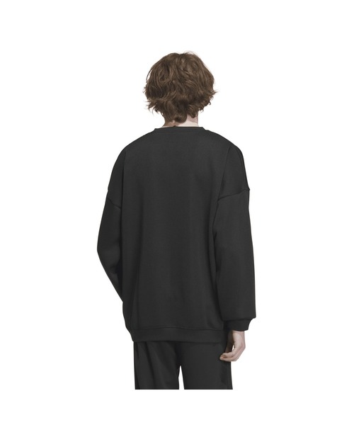 adidas（アディダス）の「【別注】アディダス adidas エッセンシャル レギュラーフィット クォーター ニットスウェットシャツ 限定コラボ（スウェット・メンズ・ブラック/グリーン/ネイビー・S/M/L/LL/3L）」の16枚目の写真