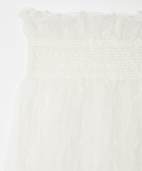 leinwande(ラインヴァンド)の「【leinwande】Recycle Organdy Pleats Dress(ドレス・レディース・アイボリー/ブラック/ベージュ・ONE SIZE)」の4枚目の写真