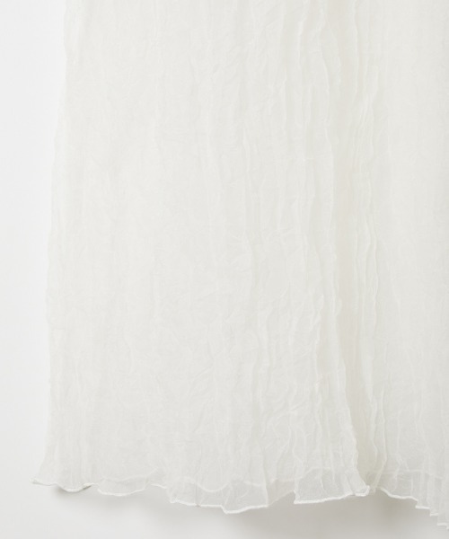 leinwande(ラインヴァンド)の「【leinwande】Recycle Organdy Pleats Dress(ドレス・レディース・アイボリー/ブラック/ベージュ・ONE SIZE)」の5枚目の写真