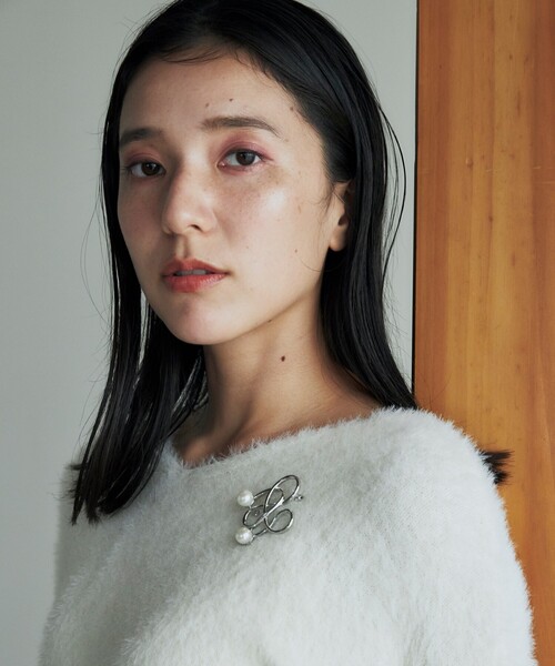 THE SHOP TK （ザ ショップ ティーケー ）の「◆【＠BAILA掲載】【前後2way】フェザーニット/洗える（ニット/セーター・レディース・ボルドー/グリーン/スミクロ/ブラウン系その他/アイボリー/ナチュラル・13/12）」の10枚目の写真