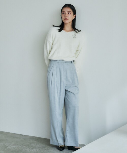 THE SHOP TK （ザ ショップ ティーケー ）の「◆【＠BAILA掲載】【前後2way】フェザーニット/洗える（ニット/セーター・レディース・ボルドー/グリーン/スミクロ/ブラウン系その他/アイボリー/ナチュラル・13/12）」の12枚目の写真