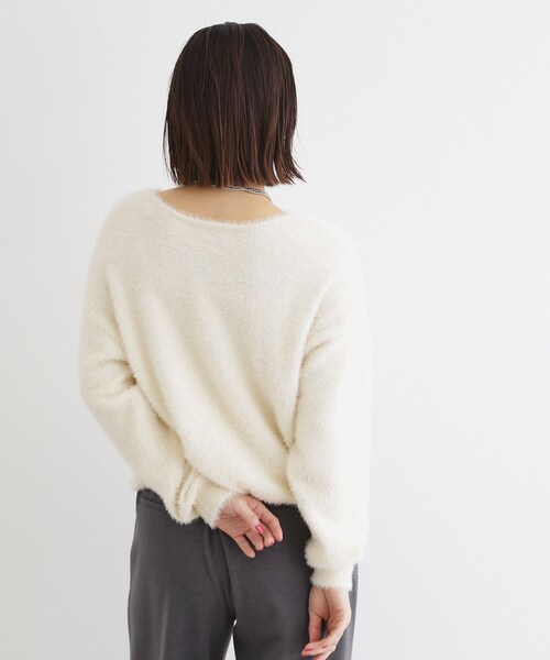 THE SHOP TK （ザ ショップ ティーケー ）の「◆【＠BAILA掲載】【前後2way】フェザーニット/洗える（ニット/セーター・レディース・ボルドー/グリーン/スミクロ/ブラウン系その他/アイボリー/ナチュラル・13/12）」の15枚目の写真