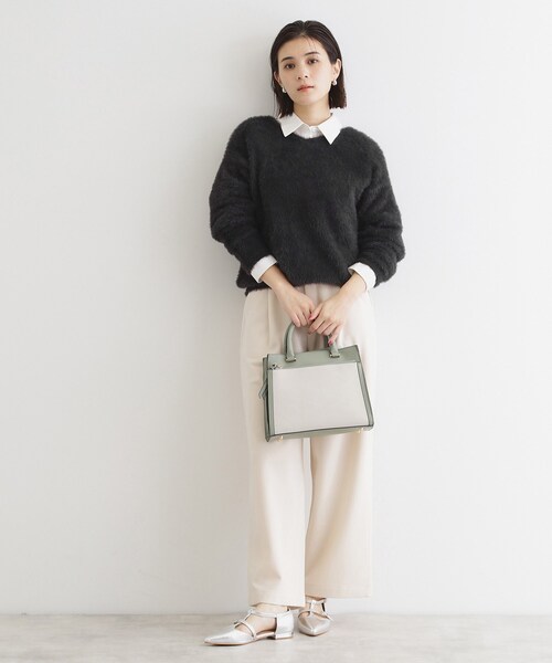 THE SHOP TK （ザ ショップ ティーケー ）の「◆【＠BAILA掲載】【前後2way】フェザーニット/洗える（ニット/セーター・レディース・ボルドー/グリーン/スミクロ/ブラウン系その他/アイボリー/ナチュラル・13/12）」の21枚目の写真