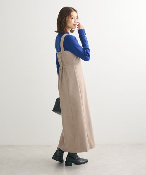 ELENCARE DUE（エレンカーレデュエ）の「・ELENCARE DUE スエードポンチジャンスカ（ジャンパースカート・レディース・チャコールグレー/グレイッシュベージュ/アイボリー/ライトグレー・FREE）」の7枚目の写真