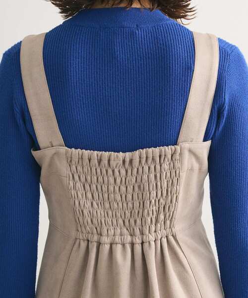 ELENCARE DUE（エレンカーレデュエ）の「・ELENCARE DUE スエードポンチジャンスカ（ジャンパースカート・レディース・チャコールグレー/グレイッシュベージュ/アイボリー/ライトグレー・FREE）」の13枚目の写真