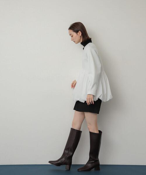 SENSE OF PLACE by URBAN RESEARCH(センスオブプレイスバイアーバンリサーチ)の「バルーンドッキングカットトップ(Tシャツ/カットソー・レディース・ブラック/ネイビー/オフホワイト・ONE)」の8枚目の写真