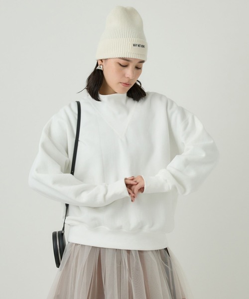 Chaos（カオス）の「Chaos(カオス)/◇金子綾さんYouTube紹介◇ タホニットキャップ◆WHY NOT NOW◆（ニットキャップ/ビーニー・レディース・チャコール/モカ/オフホワイト/ブラウン系/トップグレー・FREE）」の9枚目の写真