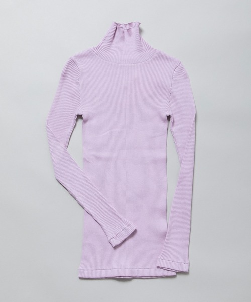 コットンリブタートルネックプルオーバー（Tシャツ/カットソー