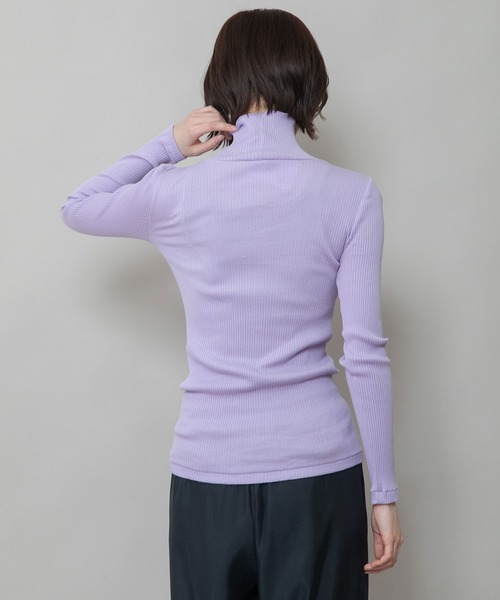 コットンリブタートルネックプルオーバー（Tシャツ/カットソー