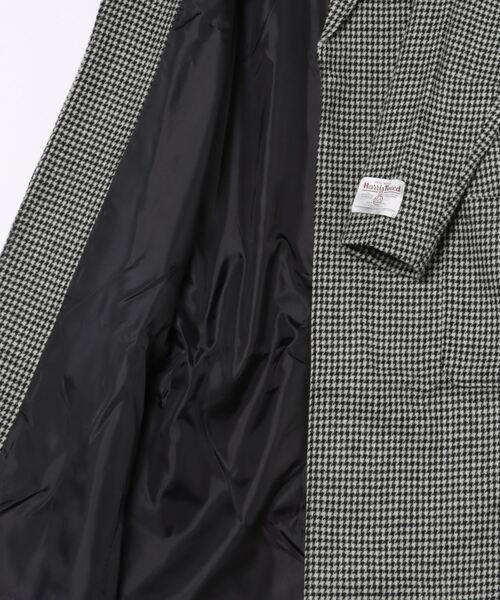 FRANKLIN & MARSHALL(フランクリンマーシャル)の「【Fl】【it】【FRANKLIN&MARSHALL】HARRIS COAT - ハリスツイード オーバーコート(チェスターコート・レディース・ブラック・FREE)」の3枚目の写真