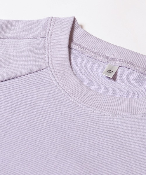 coca(coca)(コカ)の「キッズ 袖ハート刺繍 クロップド丈スウェット(スウェット・キッズ・ピンク/ブラック/ラベンダー・120/150/130/140)」の16枚目の写真