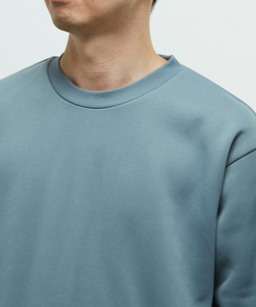 MEN'S MELROSE（メンズメルローズ）の「ハイファンクショナルフリーススプリットラグランスウェット（スウェット・メンズ・チャコールグレー/グレイッシュベージュ/グリーン・4/3）」の8枚目の写真