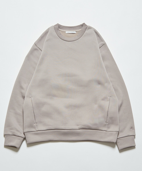 MEN'S MELROSE（メンズメルローズ）の「ハイファンクショナルフリーススプリットラグランスウェット（スウェット・メンズ・チャコールグレー/グレイッシュベージュ/グリーン・4/3）」の11枚目の写真
