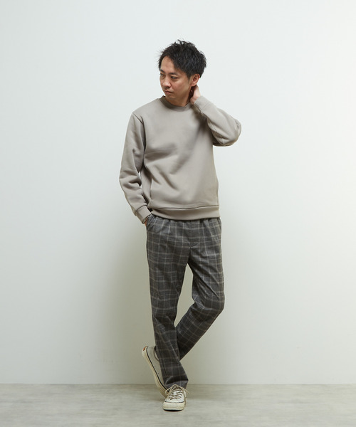 MEN'S MELROSE（メンズメルローズ）の「ハイファンクショナルフリーススプリットラグランスウェット（スウェット・メンズ・チャコールグレー/グレイッシュベージュ/グリーン・4/3）」の20枚目の写真