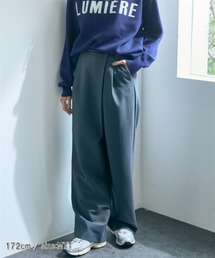 slattgir | 高身長 ラップワイドパンツ(トールサイズ)Essenave(スラックス)
